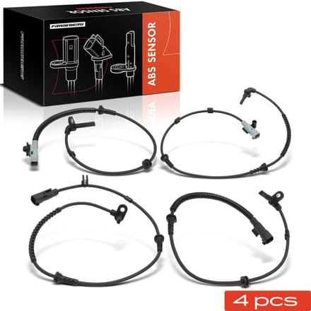 Frankberg 4x ABS-sensor vooras en achteras voor Chevrolet