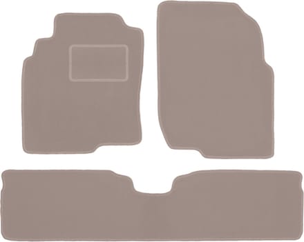 Beige veloursmatten voor: Nissan Almera Tino minivan (2000-2006)