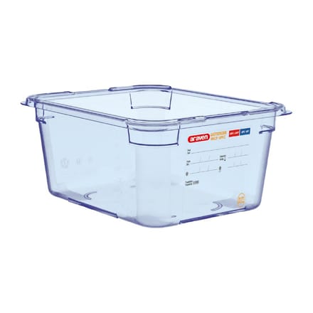 Araven ABS blauwe GN 1/2 voedseldoos 15cm diep