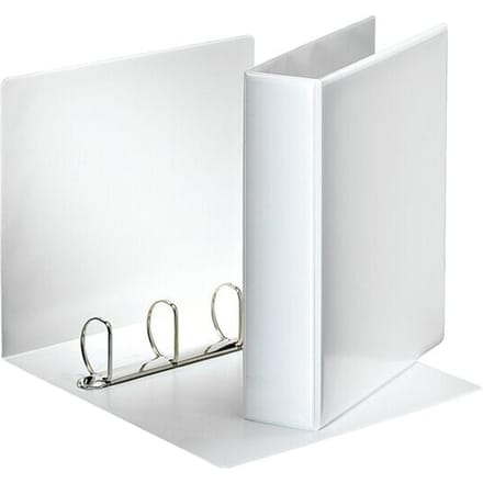 Presentatieringband Esselte Essentials panorama A4 4-rings D-mechaniek 77mm wit