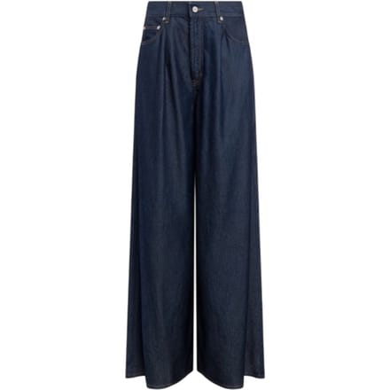 jeans vrouw Dondup - jeans 5 brede beenzakken - blauw