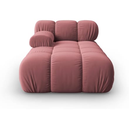 Modulair-chaise longue Tropea links velvet | Milo Casa