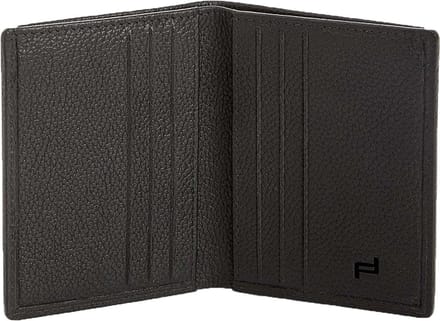 PORSCHE DESIGN Leren Kaarthoes Voyager Billfold 6 Black Zwart