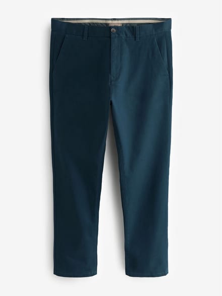 Next - Heren - Slim-fit chinobroek met stretch - Blauw