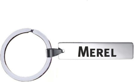Sleutelhanger Met Naam - Merel - RVS