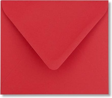 Envelop 12,5 x 14 Pioenrood, 60 stuks