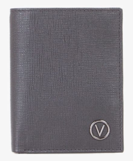 VALENTINO Leren Portemonnee Mandrin Wallet Nero Zwart