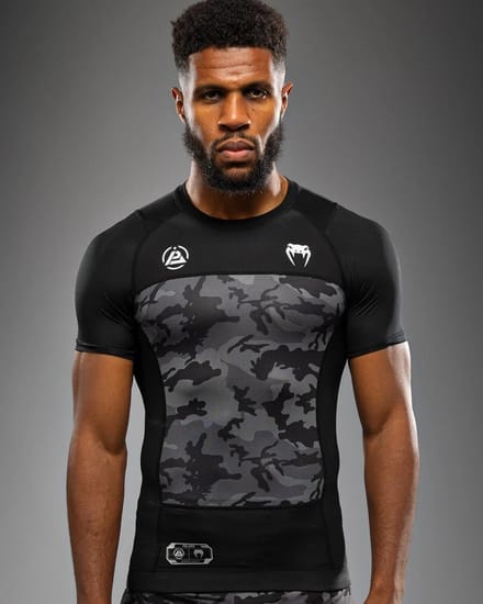 Venum x Polaris Rash Guards Camo Zwart Storm Grijs - M