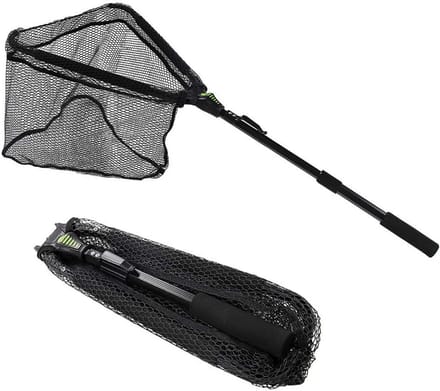 Schepnet met Telescopische Stang en Rubber Gecoat Nylon Net