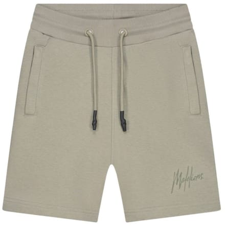 Malelions striped signature short in de kleur groen.