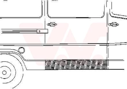 Van Wezel - ACHTER SCHERM VOOR MERCEDES BENZ BUS 207-410 1977-1995 ARC804884VWAN