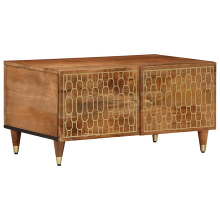 vidaXL - Salontafel - 80x50x40 - cm - massief - mangohout