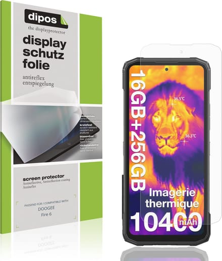 dipos – 4x Matte Beschermfolie geschikt voor DOOGEE Fire 6 | Krasbestendige & antireflecterende Screenprotector Ultra-Thin