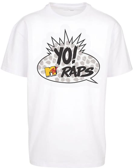 Mister Tee - MTV Yo! Oversize Heren T-shirt - XS - Wit