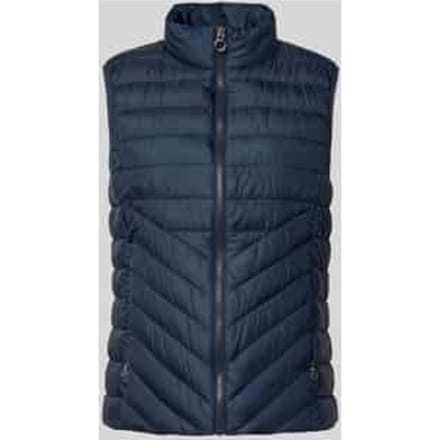 Slim fit bodywarmer met opstaande kraag