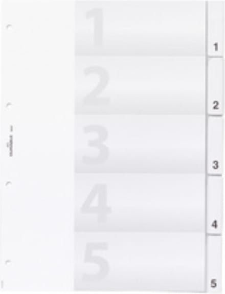 DURABLE Register 683319 245x297cm 20-delige harde folie tr