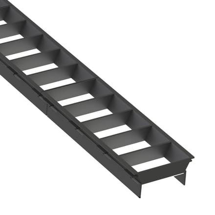 The Light Group SLC lamellenrooster Click, zwart, lengte 56 cm, kunststof