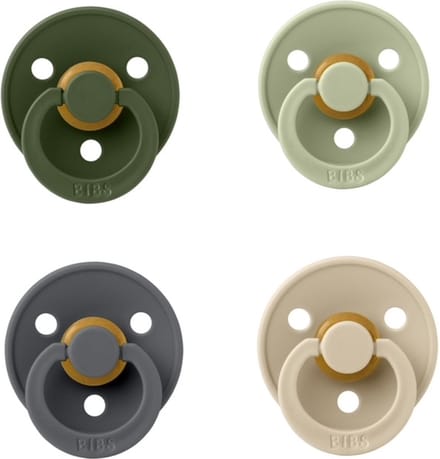Bibs fopspeen 18+ maand set 4 stuks Hunter Green,Sage,Cloud en Vanilla maat 3