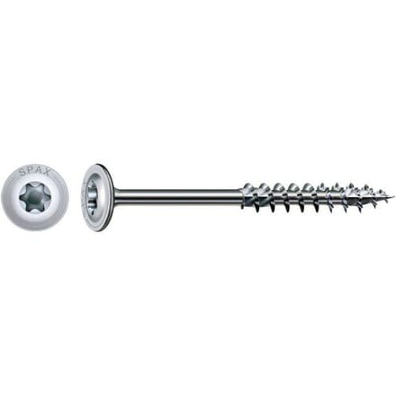 SPAX 251010802005 Hi-Force schroef, Discuskop, 8 x 200, Deeldraad, T-STAR plus T40 - WIROX - 50 stuks