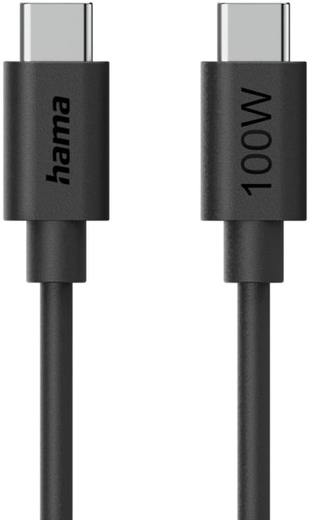 Hama 00086448 USB-C-kabel USB 2.0 USB-C stekker 1.2 m Zwart