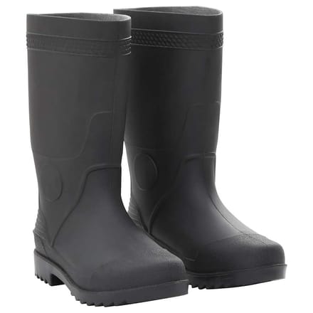 vidaXL Regenlaarzen maat 38 PVC zwart
