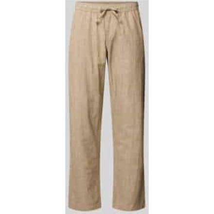 Jack & Jones Jpstkane Suer Linen Blend Stripe Leon Pepper | Beige | Maat: M