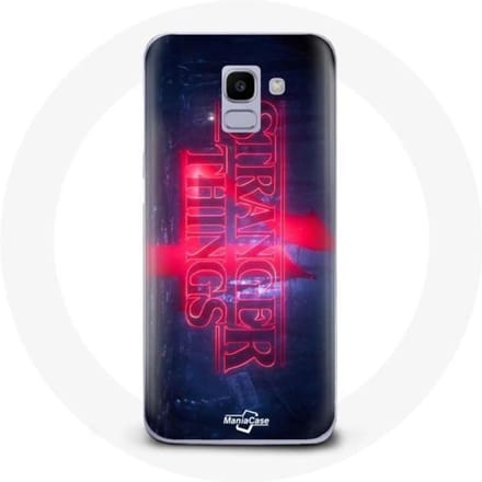 Case voor Samsung Galaxy A6 2018 Stranger Things Logo Transparant Seizoen 4 Trailer 2022