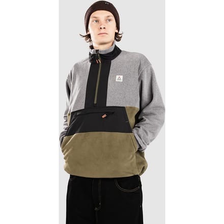 Passenger Woodland Hoodless 2.0 Half-Zip Fleece Trui grijs