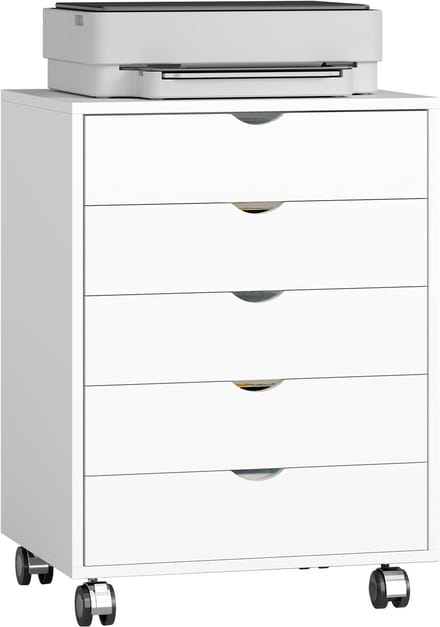 HOMCOM archiefkast - Spaanplaat, MDF - 50x40x67,5 cm - Wit