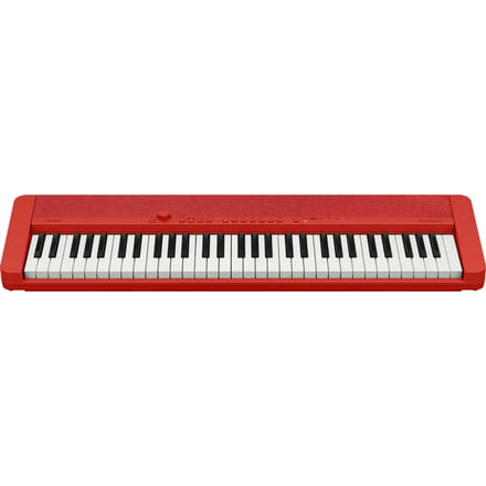 Casio CT-S1 Rood - Beginners Keyboard - 5 octaven - inclusief adapter
