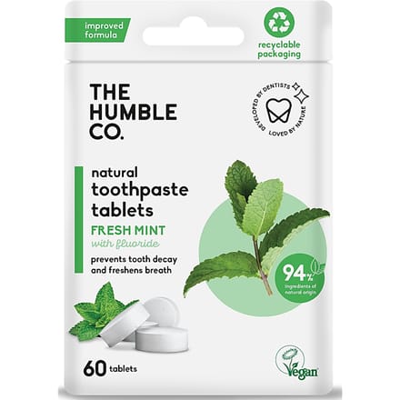 Humble Tandpasta Tabletten met Fluoride 60 tabletten