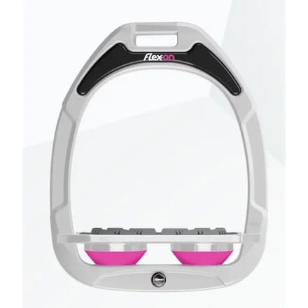 Plat Grip Witte/Grijze/Roze Beugels Flex-On Green Composite