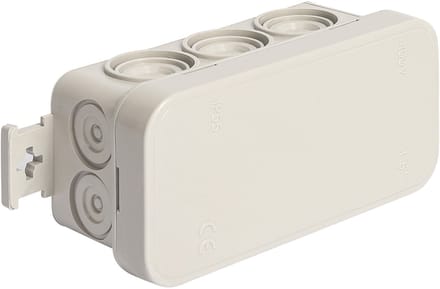 Kabeldoos - Lasdoos - Velvalux Panoboxpro - IP55 - IK10 - 90x43x40mm - Rechthoek - Grijs