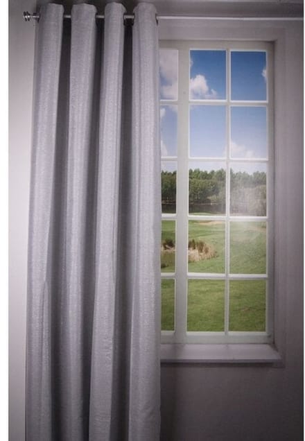 Sparkle gordijn zilver 140x260cm (8 rings)