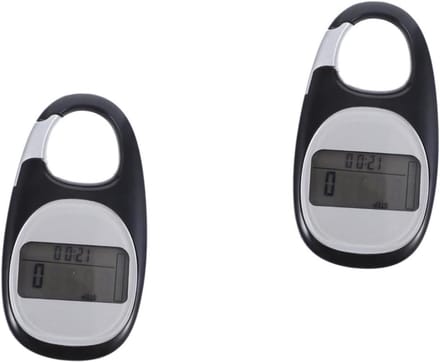 Stappenteller Set - Wandelmeter Clip - Activiteit Meten - 3D Sensor Technologie - 7.5x4x1.2cm - Wit