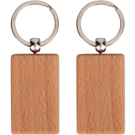 10 STKS Beukenhout Sleutelhanger Sleutellabels Sleutelhangers DIY Kleding Tas Decoratie brown