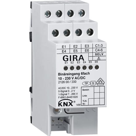 Gira KNX DIN-rail binair ingangsbussysteem - 212600