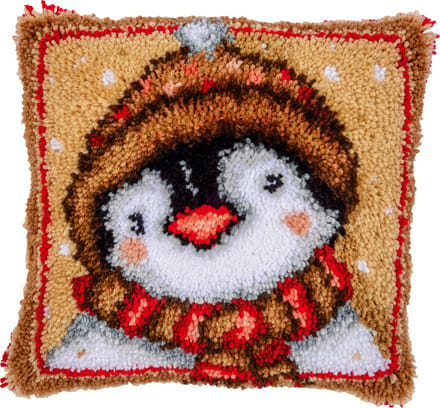 Vervaco - Knoopkussen kit - 40 x 40cm - Pinguin - PN-0221685