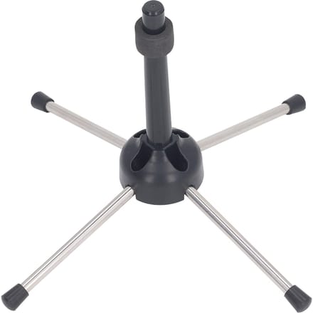 Klarinetstandaard Opvouwbaar 4-poots Stabiele Ondersteuning Antislip Klarinetstandaard Houder voor Hobo Fluit Blaasinstrument gray