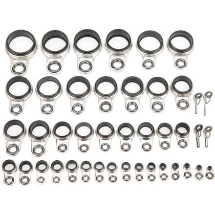 41 in 1 Set Universele Rock Casting Tackle Hengelgeleiders Lijnringen Top Tips gray