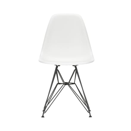 Vitra - DSR Eames Plastic Sidechair - wit - basic dark gepoedercoat