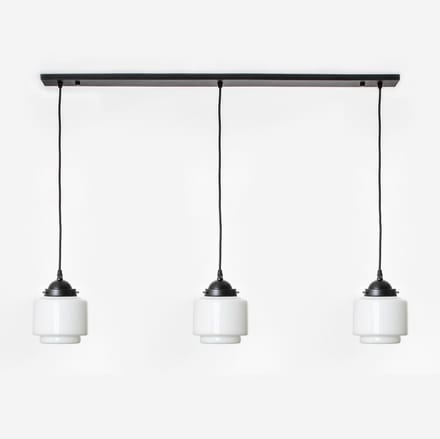 3 x Getrapte Cilinder Small lampen aan plafondbalk Moonlight - Art Deco Trade