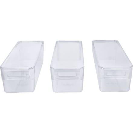 SILVERCREST Koelkastorganizers met deksel - 3 bakjes - 1,8 L