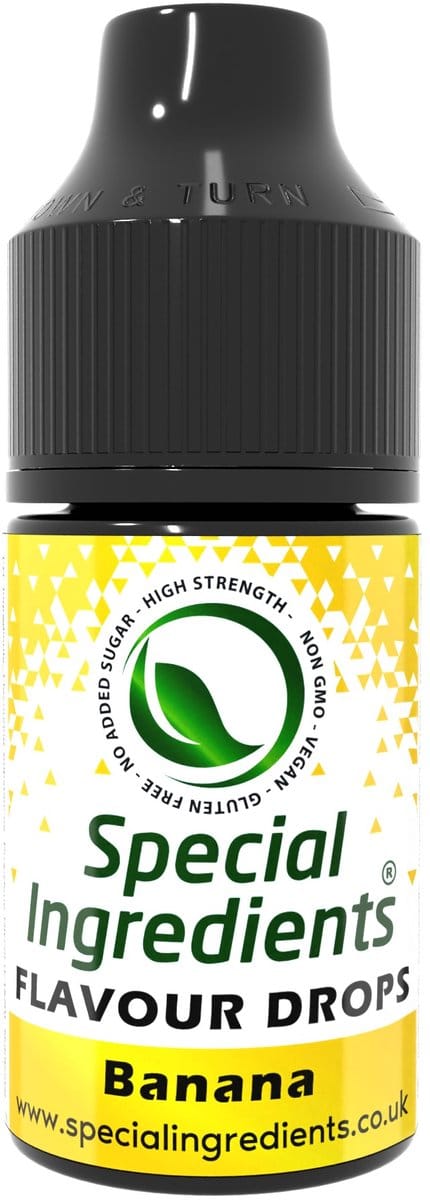 Bananen Smaak Druppels - 30 ml - Smaakdruppels - Flavour Drops - Moderne Gastronomie - Moleculair Koken - Hersluitbare Pot - Recycled Plastic