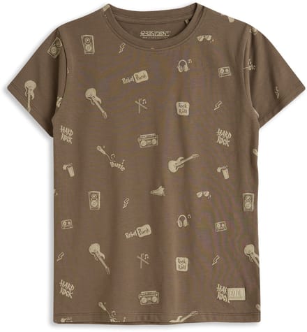 4PRESIDENT T-shirt jongens - Stone gray - Maat 128