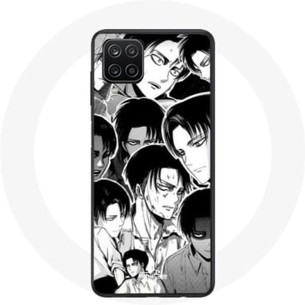 Coque Samsung Galaxy A12 Attaque des Titans Manga Levi Ackerman
