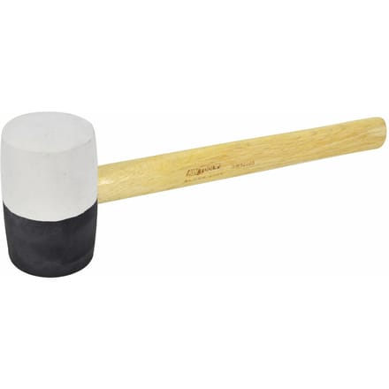 AWTools AW32204 - Professionele Rubberhamer - 63 mm - Ergonomische Houtgreep - 780 g