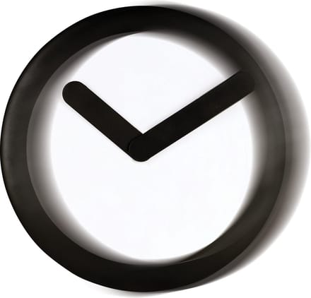 Nextime wandklok Focus kunststof - Kleur - Zwart