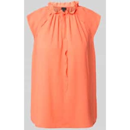 Blouseshirt met ruches en kapmouwen