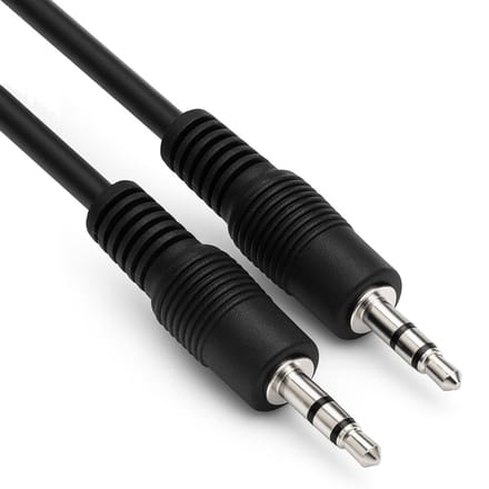 2,5mm Stereo Jack Kabel - 1,5 meter - Zwart